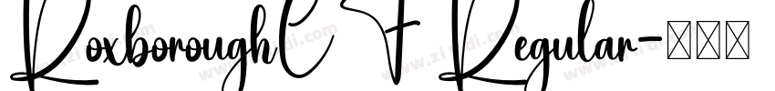 RoxboroughCF Regular字体转换